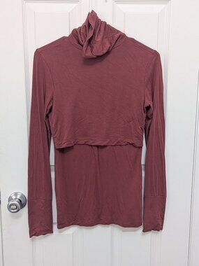 Seraphine roll-neck nursing friendly maternity top